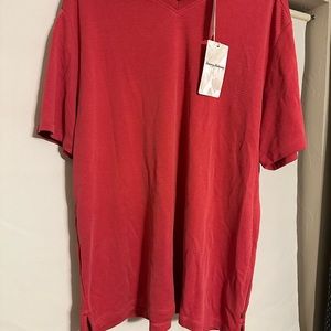 Red Tommy Bahama Coastal V-neck t-shirt. Brand new with tags.